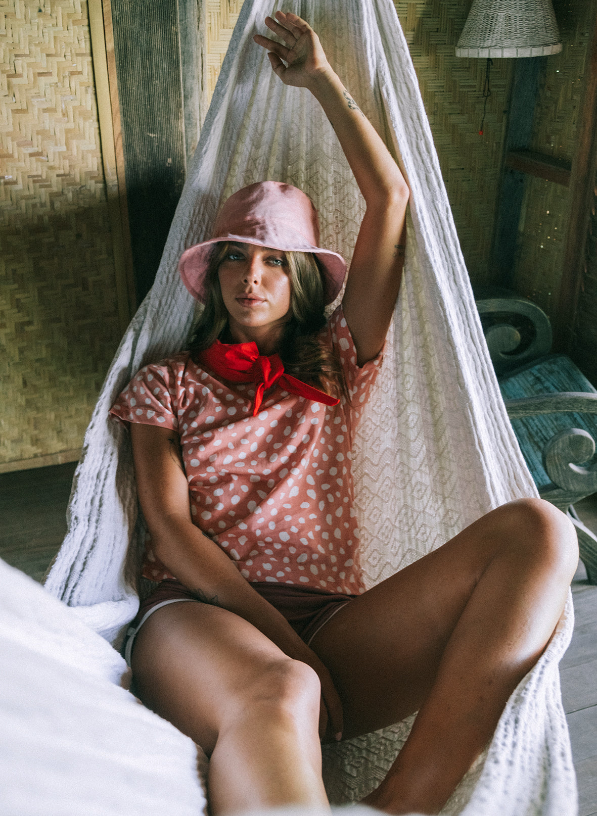 Buy WATU Seaside Linen Bucket Hat, in Salt Pink by BrunnaCo