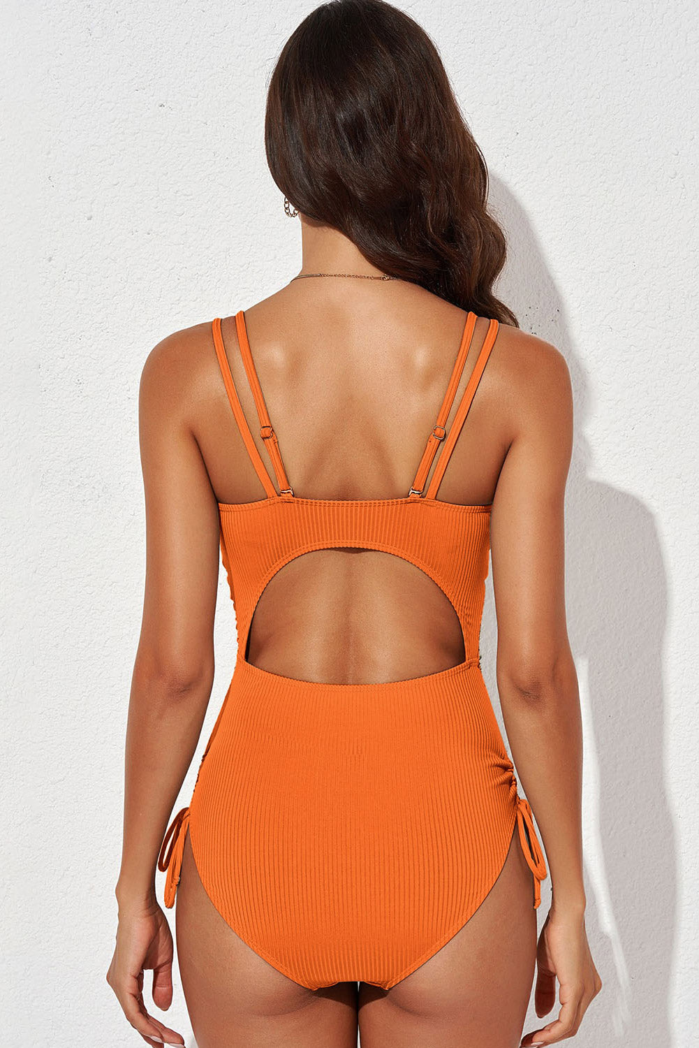 Buy Tied Cutout Plunge One-Piece Swimsuit by Faz