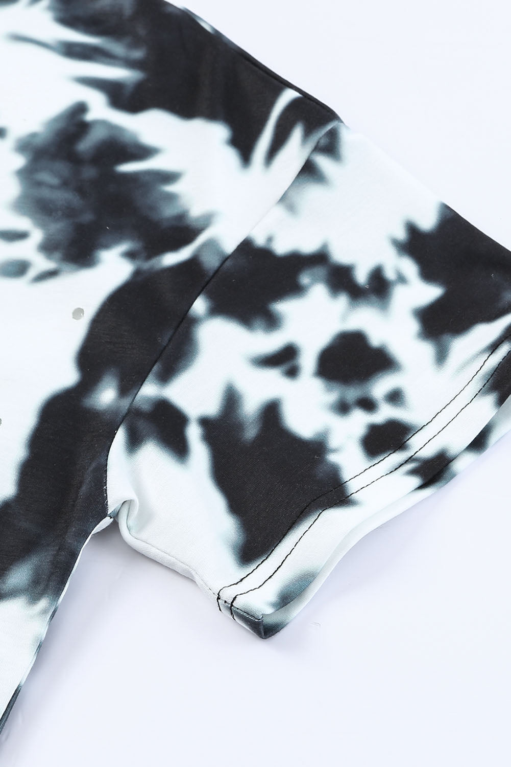 Buy Tie-Dye Round Neck Short Sleeve Tunic Tee by Faz