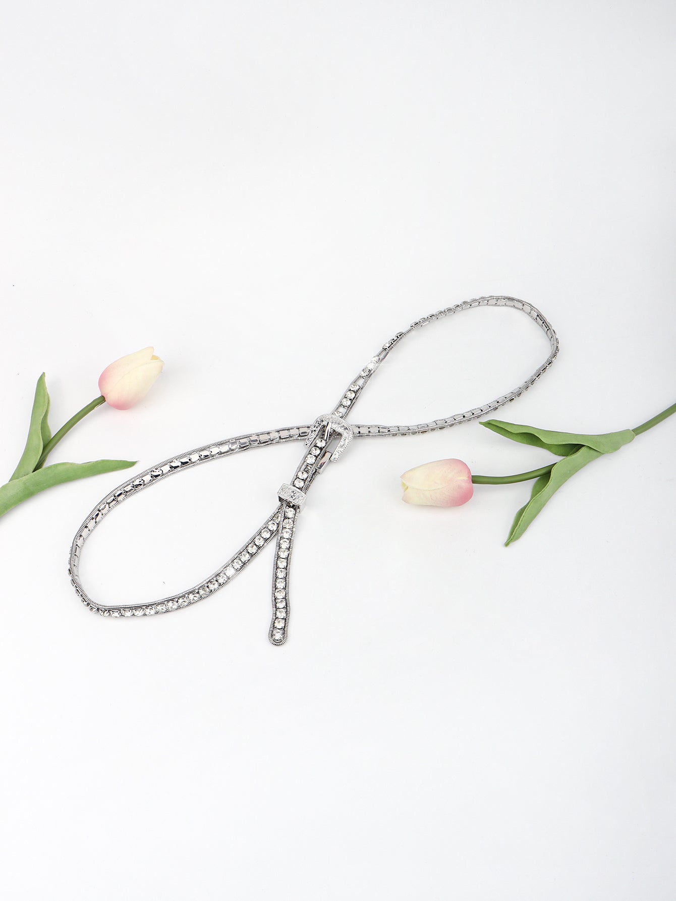 Buy Rhinestone Metal Belt by Faz