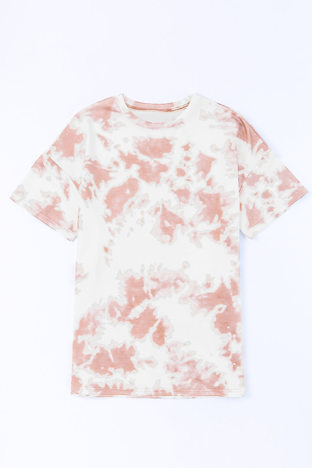 Buy Tie-Dye Round Neck Short Sleeve Tunic Tee by Faz