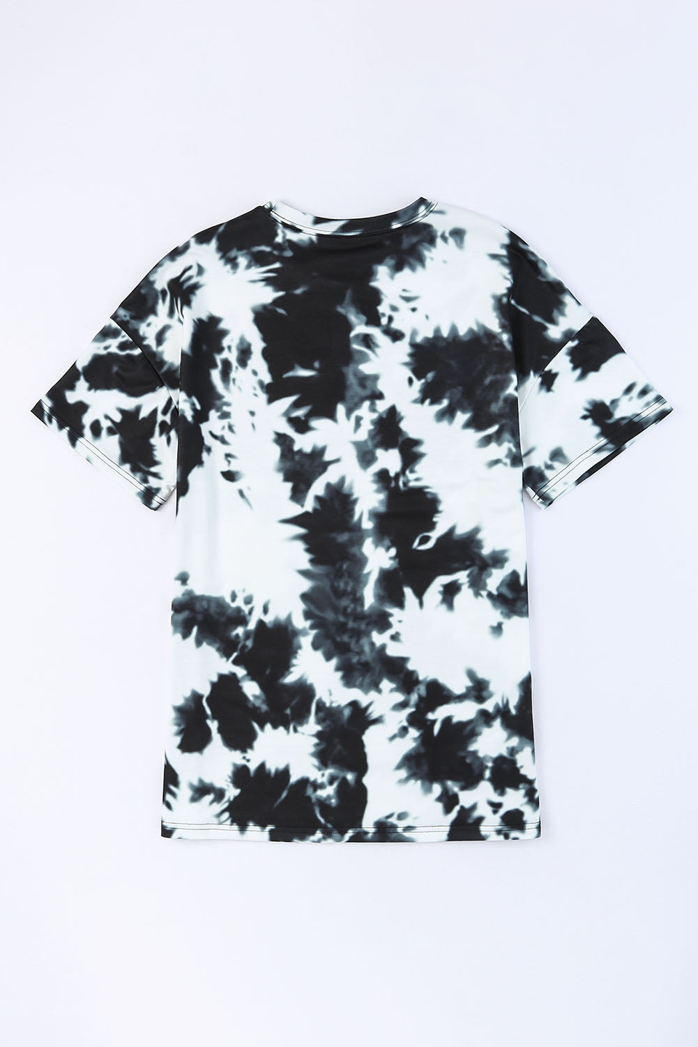 Buy Tie-Dye Round Neck Short Sleeve Tunic Tee by Faz
