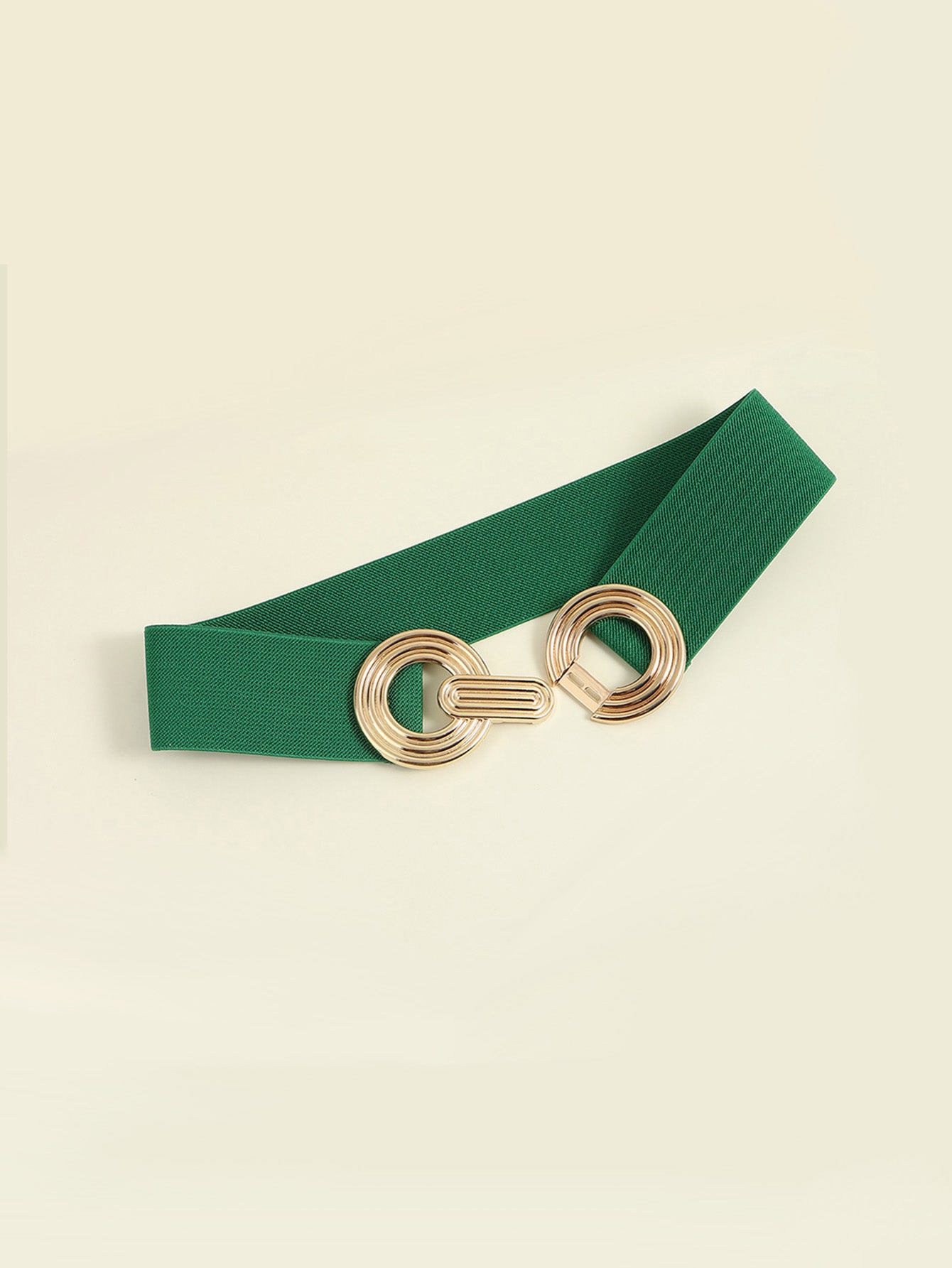 Buy Geometric Buckle Elastic Wide Belt by Faz