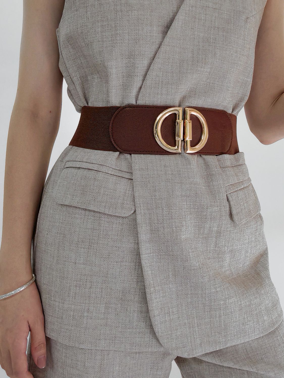 Buy D Buckle Elastic Belt by Faz