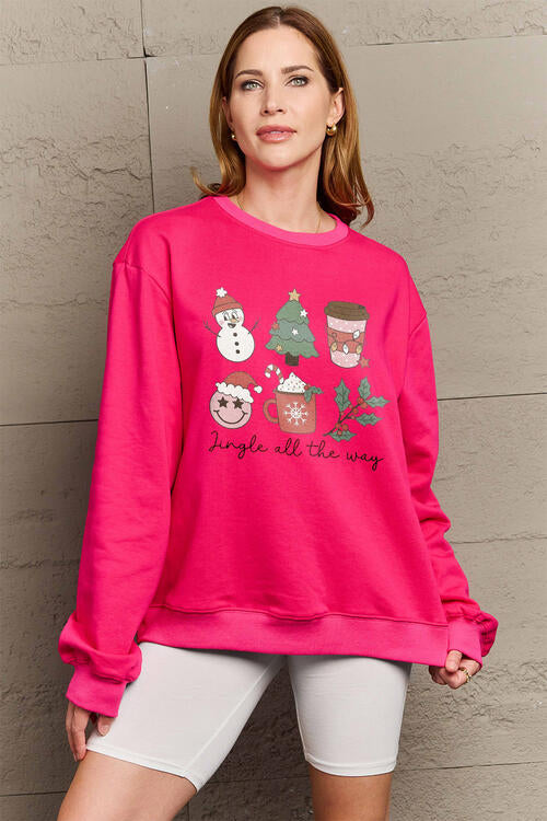 Buy Full Size JINGLE ALL THE WAY Long Sleeve Sweatshirt by Faz