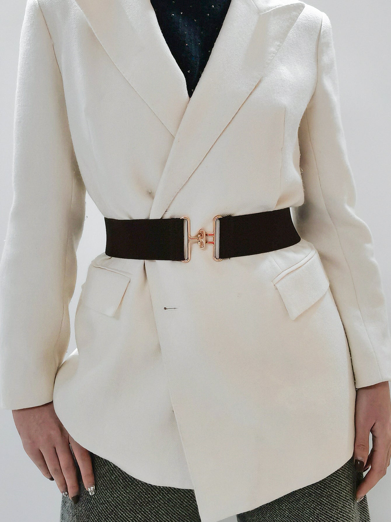 Buy Elastic Wide Belt by Faz