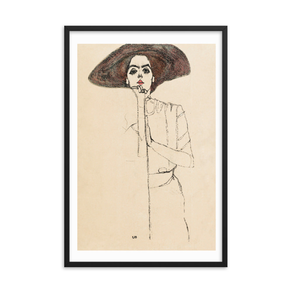 Buy Portrait of a Woman Wall Art Print by Faz