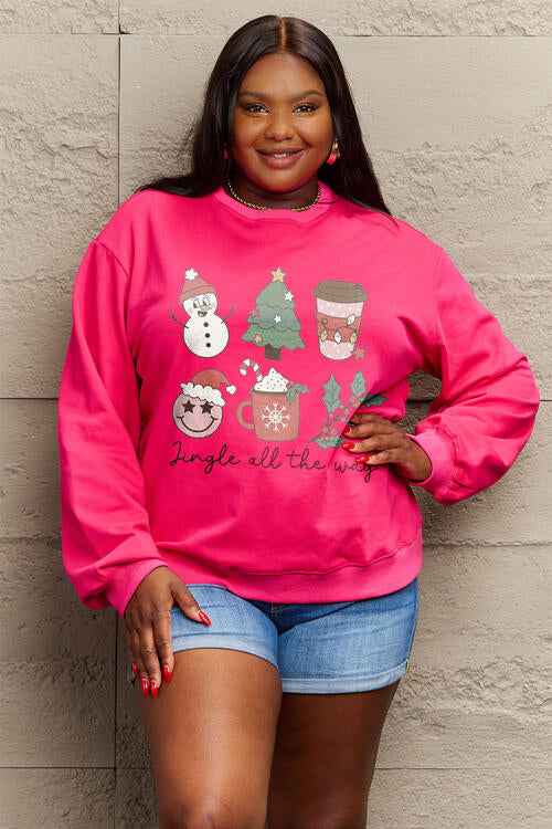 Buy Full Size JINGLE ALL THE WAY Long Sleeve Sweatshirt by Faz