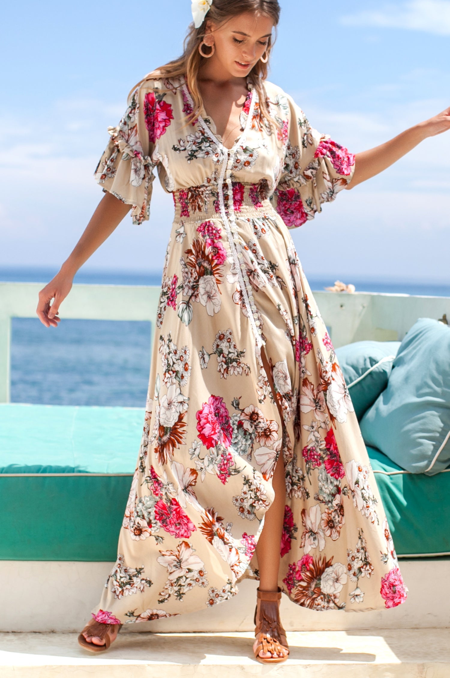 Buy Fly Away Fringe Sandals by Bali ELF