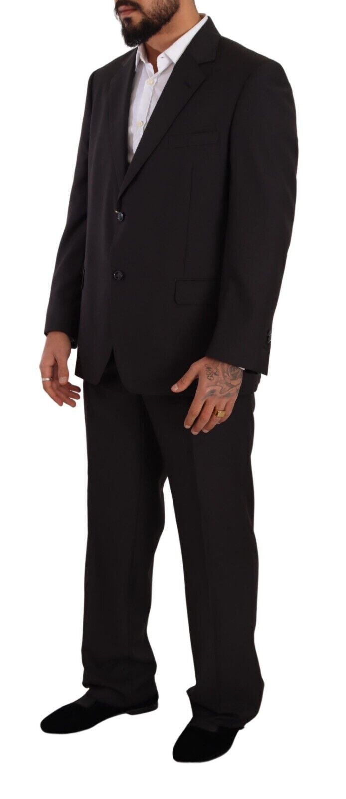 Elegant Grey Two-Piece Suit for Men
