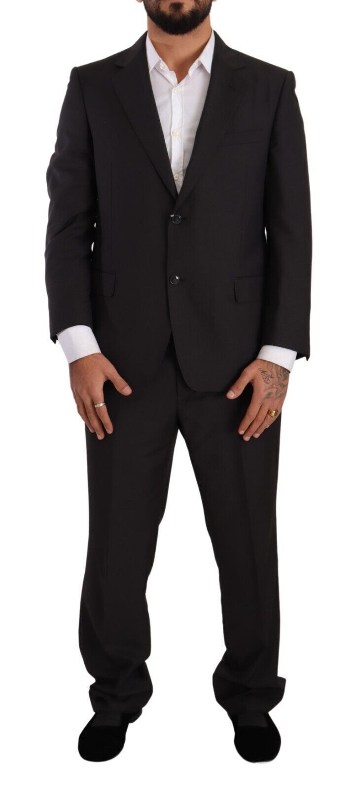 Elegant Dark Grey Two-Piece Suit