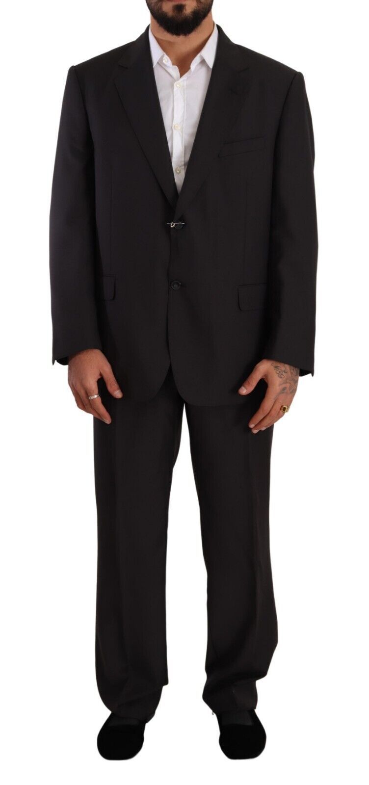 Elegant Gray Two-Piece Regular Fit Suit