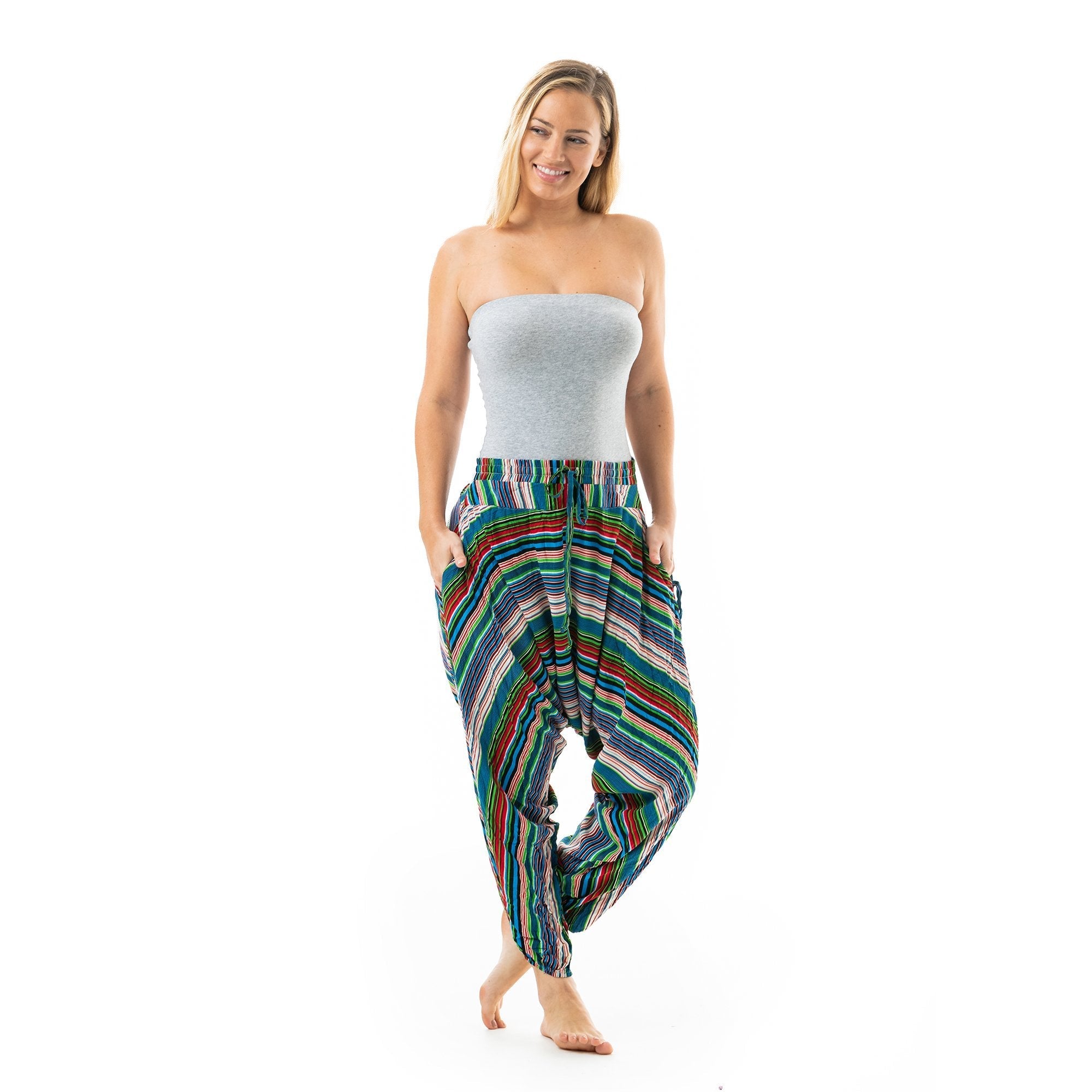 Buy Stripe Savannah Harem Pants by Buddha Pants® by Buddha Pants®