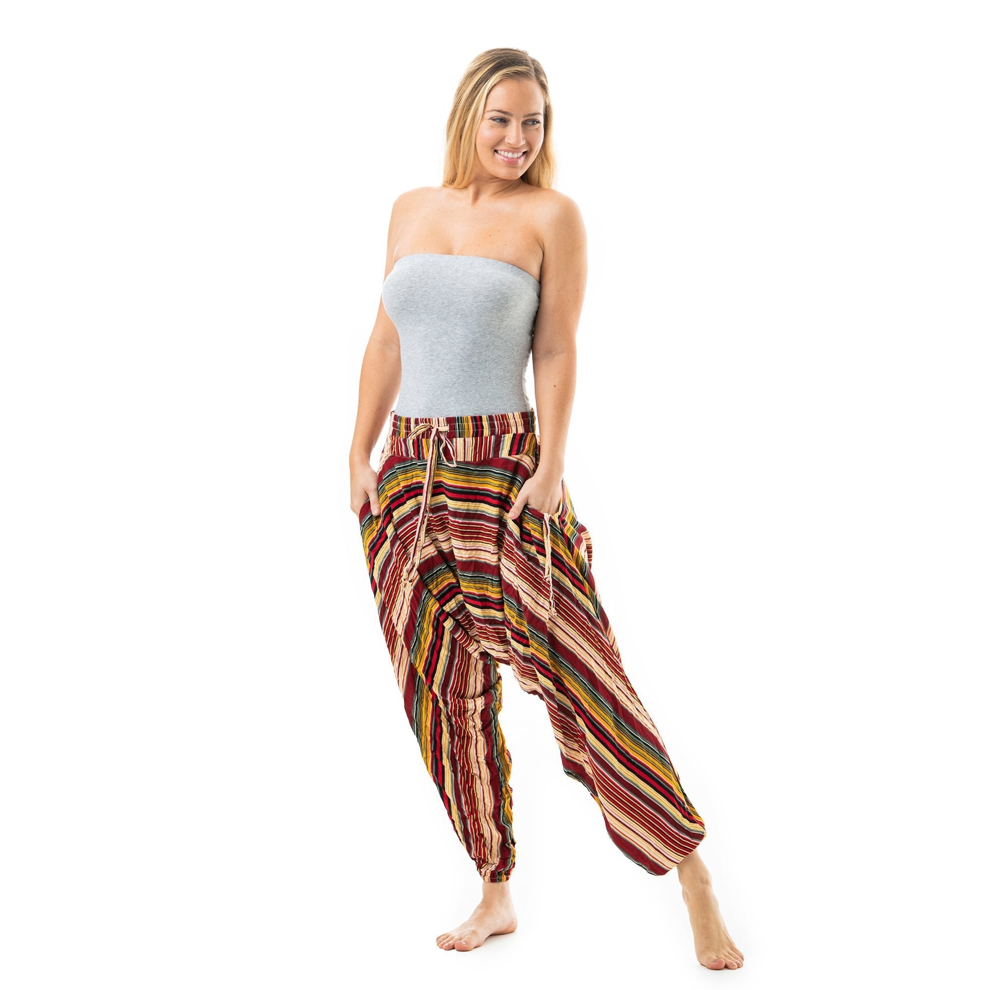 Buy Stripe Savannah Harem Pants by Buddha Pants® by Buddha Pants®