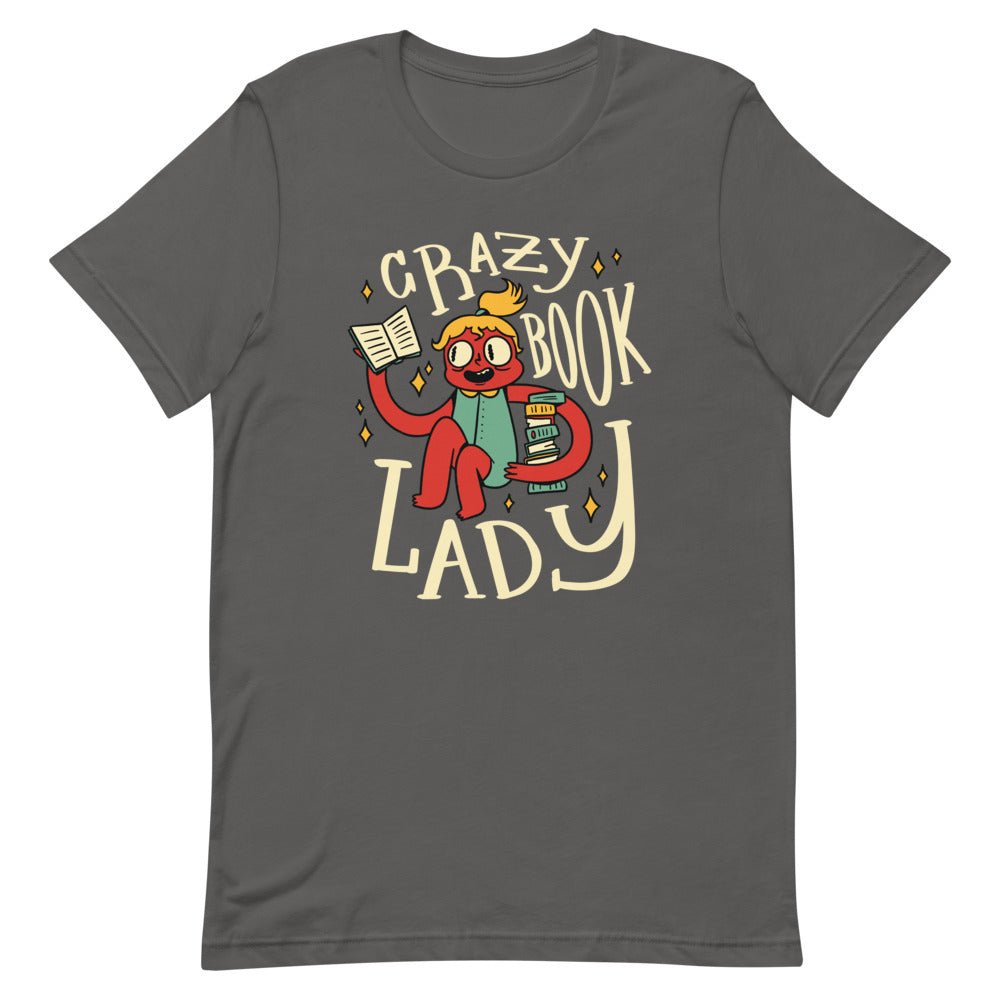 Buy Crazy Book Lady T-shirt by Faz