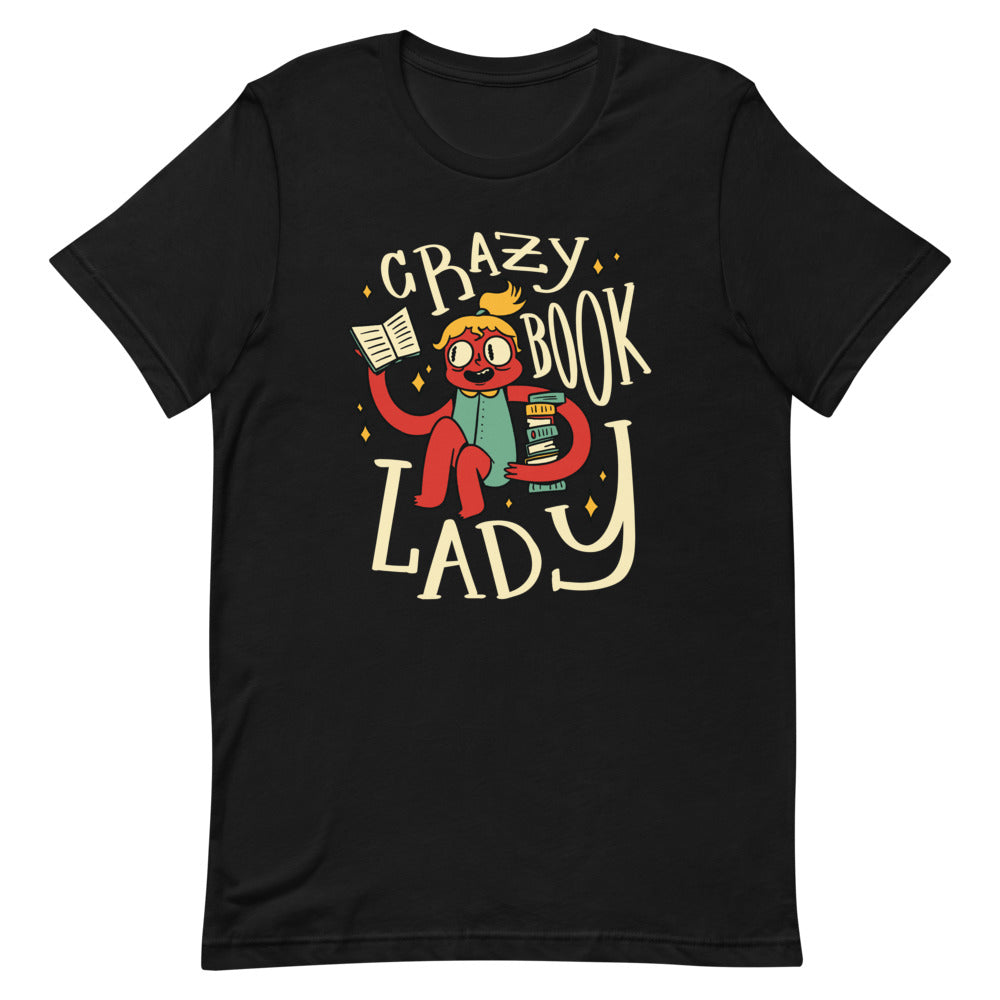 Buy Crazy Book Lady T-shirt by Faz