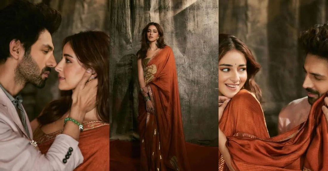 Ananya Panday’s Rust Masaba Saree Is The Ultimate Wedding Guest Pivot