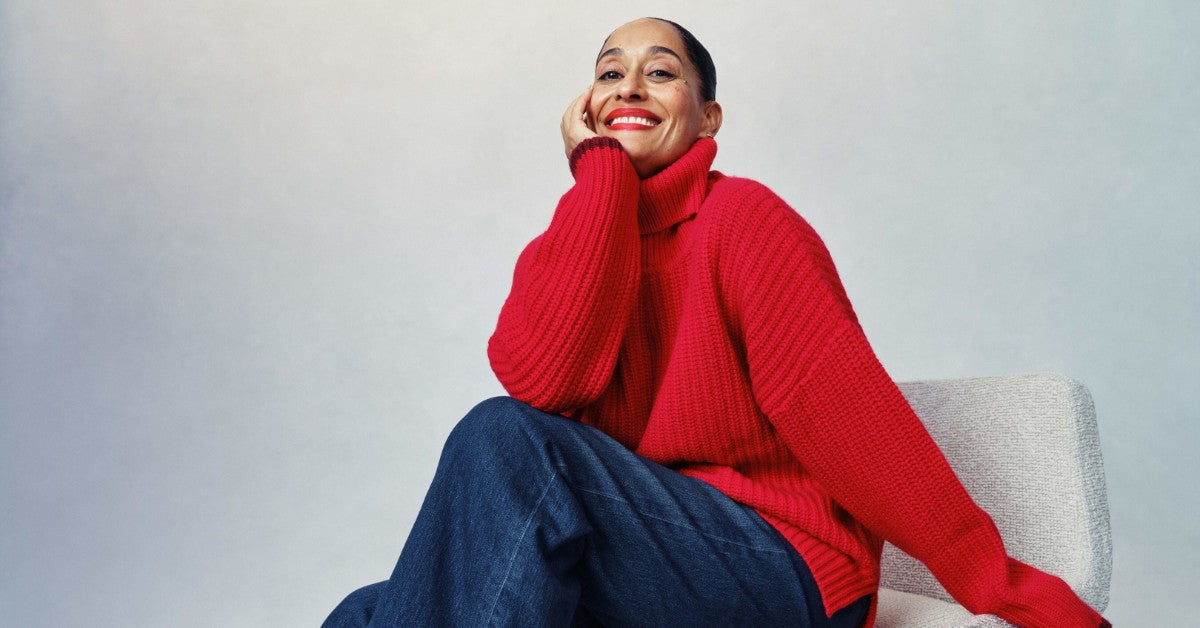 Tracee Ellis Ross Shines in Spanx x La Ligne’s Sweater Capsule