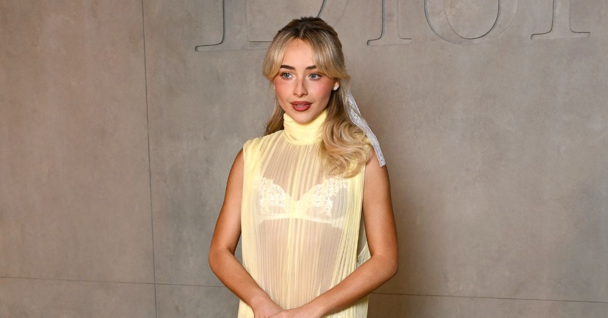 Sabrina Carpenter Goes Bra-First In Butter-Yellow Dior 