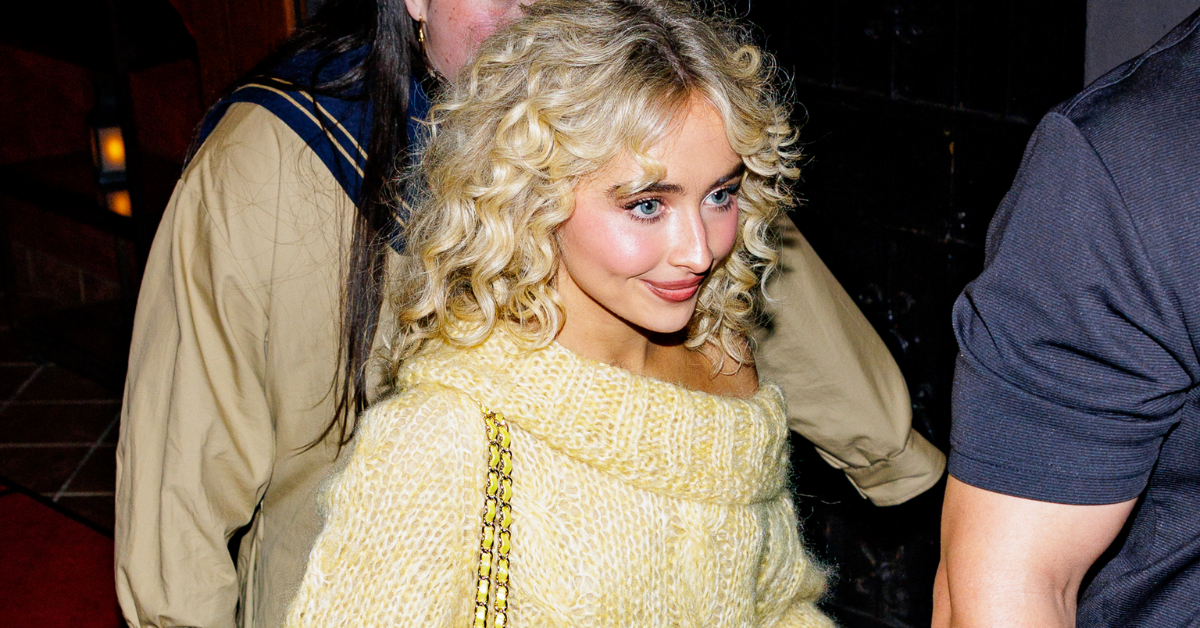 Sabrina Carpenter's Butter Yellow Sweater Moment