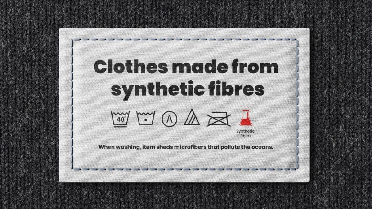 Garment label with fibre content illustrating the fabric literacy guide for evaluating clothing quality