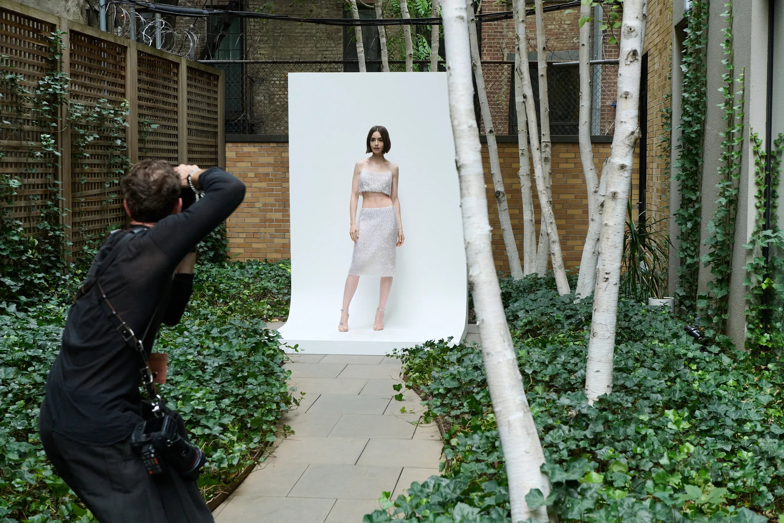 Lily Collins Dazzles in Calvin Klein at NYFW 2025 Debut