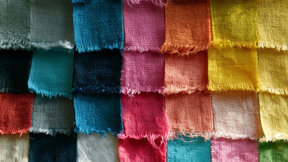 Fabric color swatches in seasonal palette illustrating colour analysis methodology