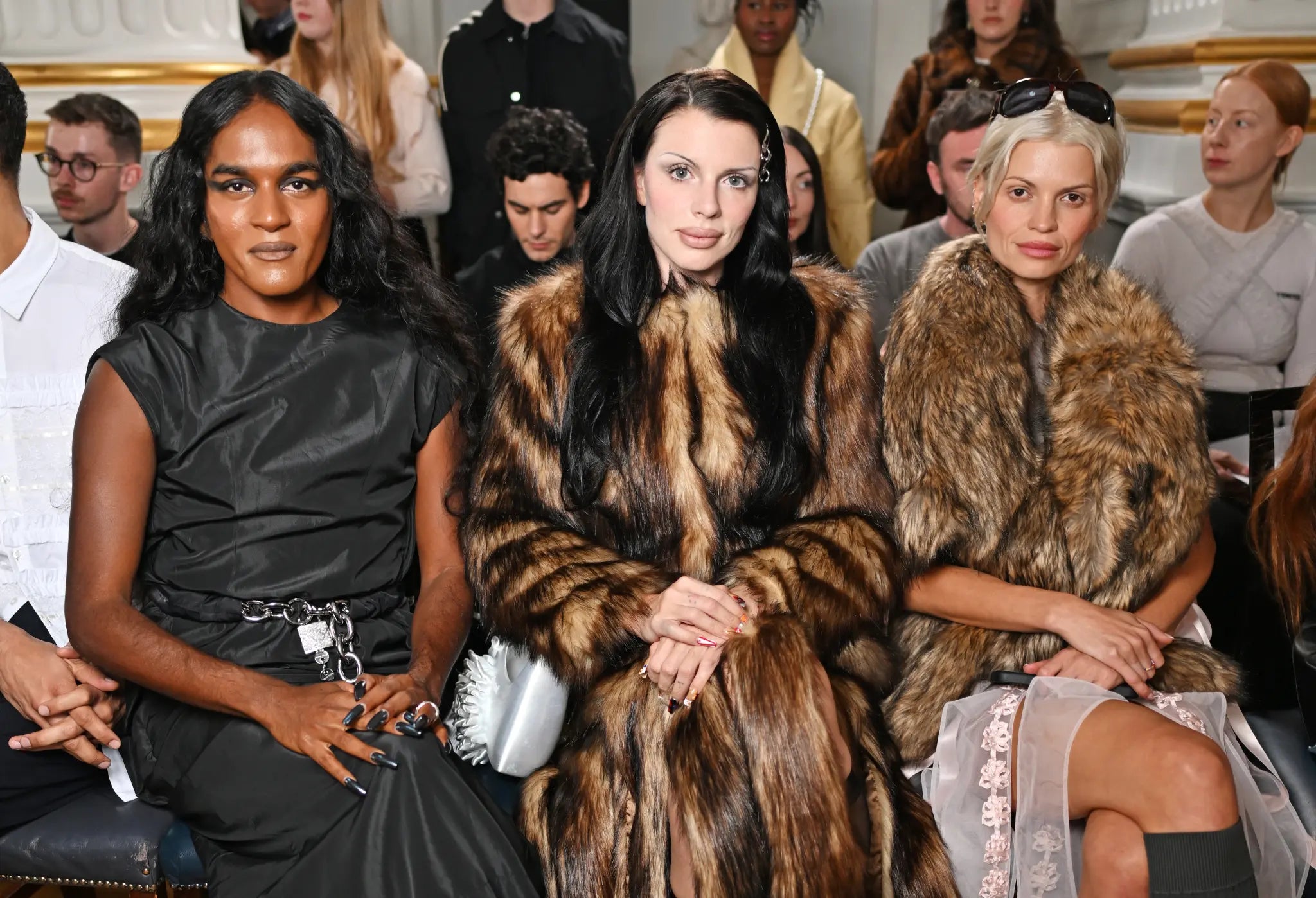 Julia Fox Turns Heads in Exposed Leather Corset Dress at London Fashion Week SS26