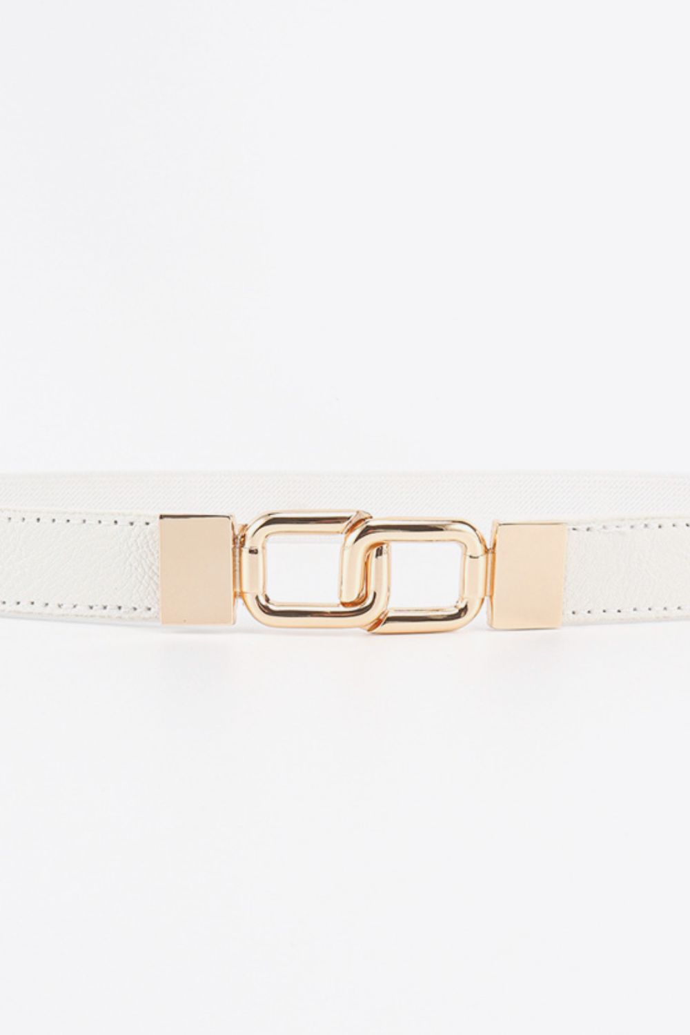 Buy Geometric Double Buckle Elastic Belt by Faz