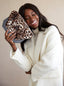 Bailey Quilted Leopard Clutch, Multi