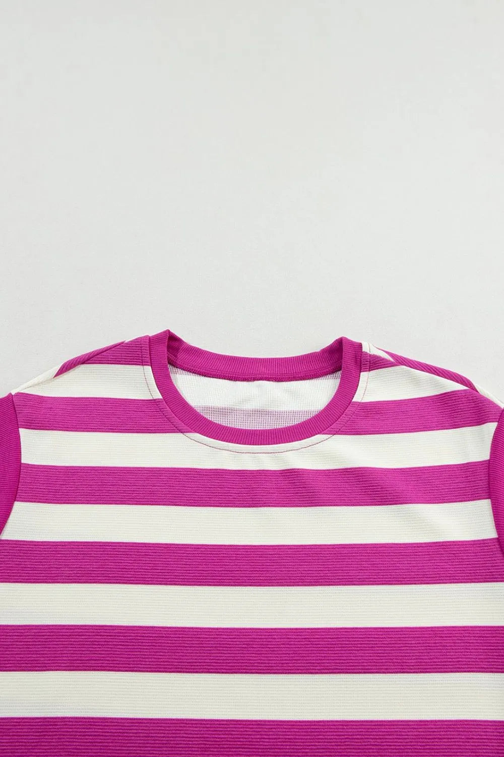 Buy Stripe Cap Sleeve Pocketed Shift Tee Dress by Faz