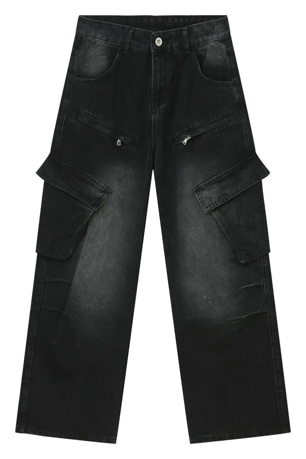 Buy Baggy Jeans with Cargo Pockets by Faz