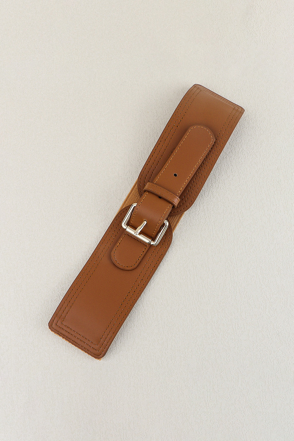 Buy Elastic Wide PU Belt by Faz