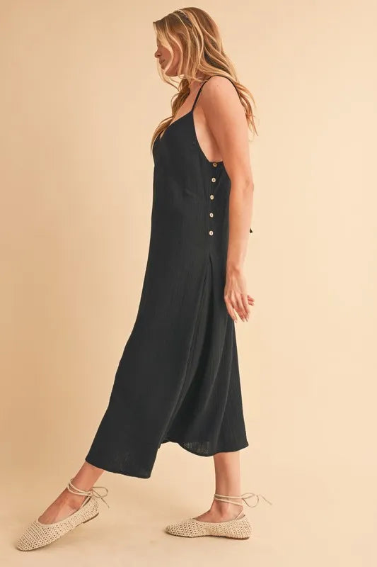 Buy Side Button Midi Cami Dress by Faz