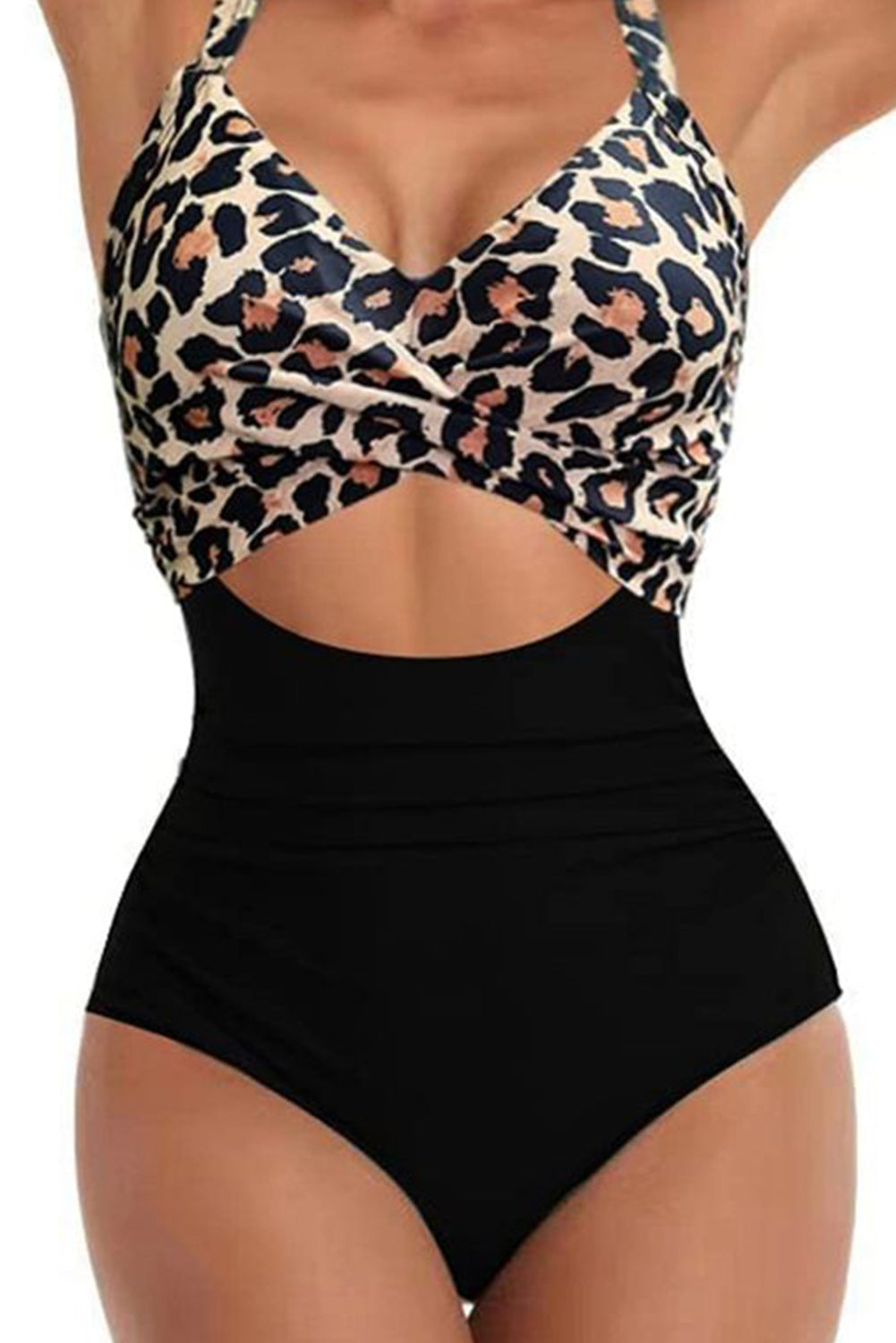 Buy Tied Crisscross Cutout One-Piece Swimwear by Faz