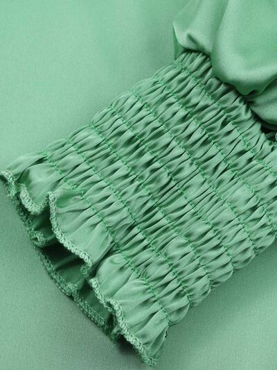 Buy Frill Tied Lantern Sleeve Blouse by T@N