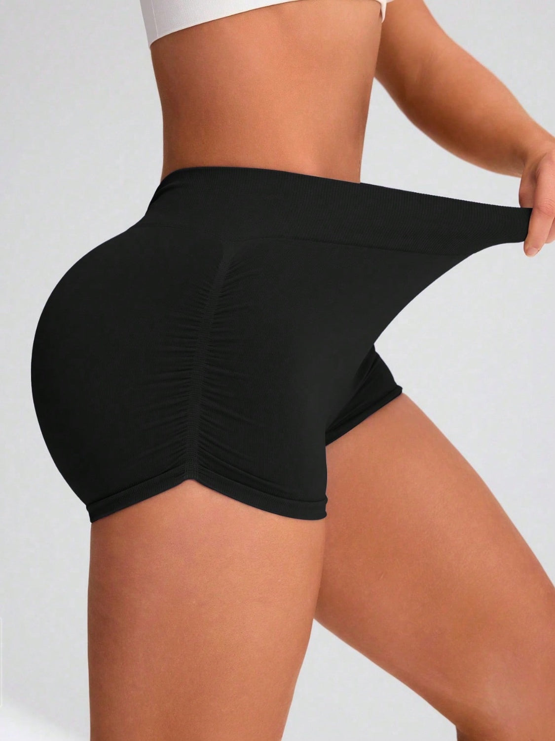 Buy Elastic Waist Active Shorts by Faz