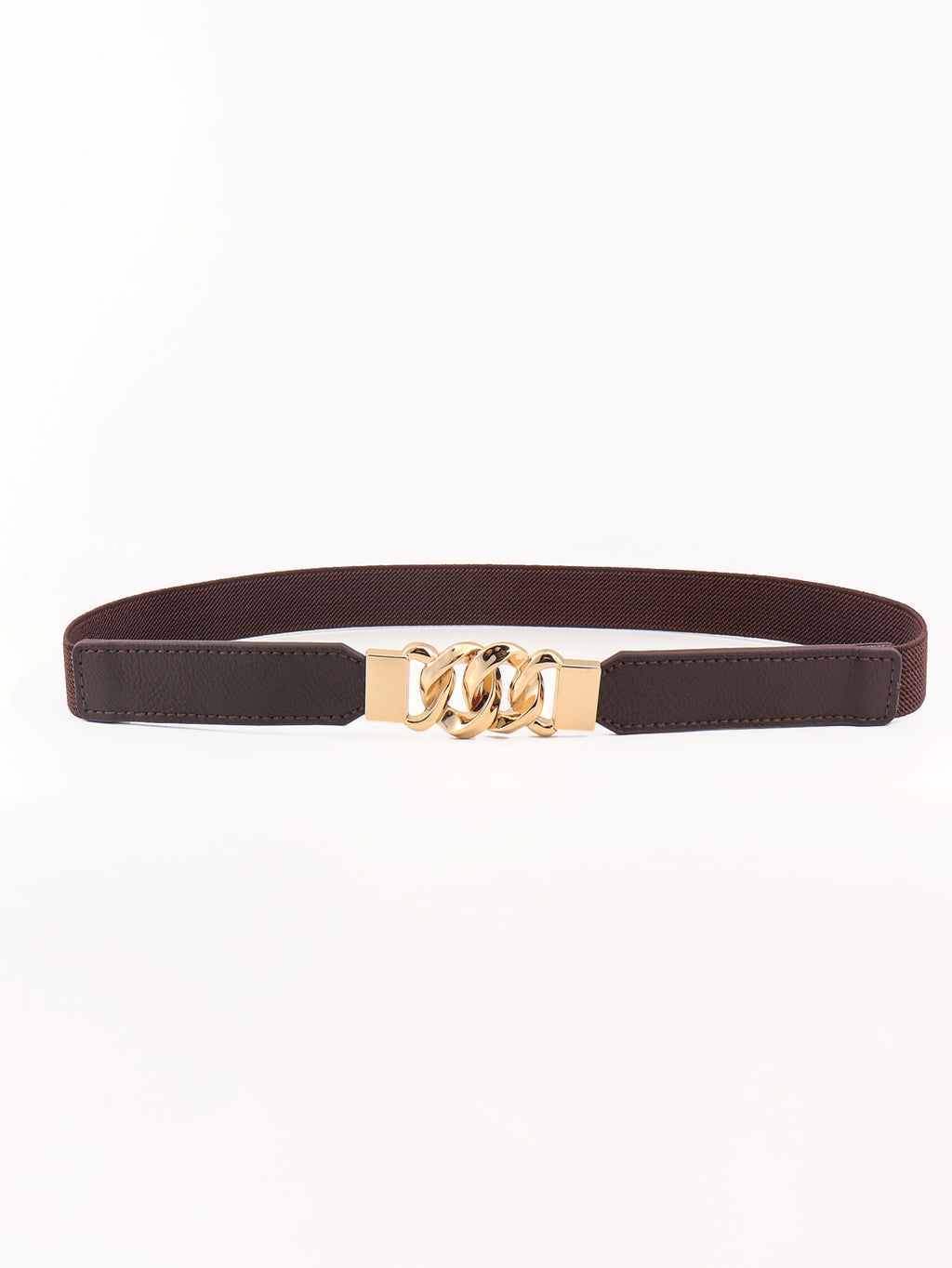 Buy Zinc Alloy Buckle Elastic PU Belt by Faz