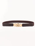 Buy Zinc Alloy Buckle Elastic PU Belt by Faz