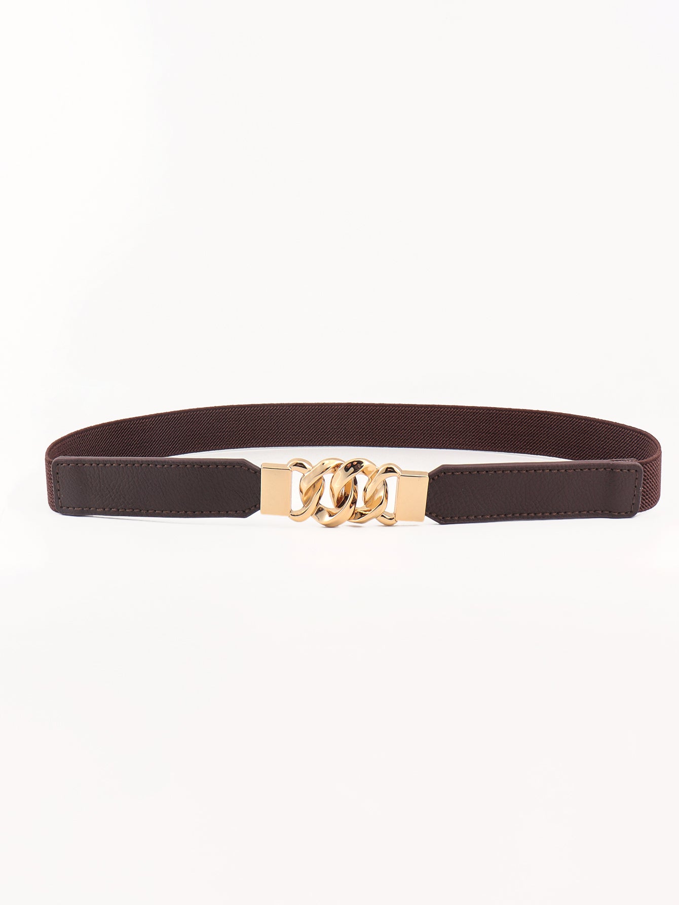 Buy Zinc Alloy Buckle Elastic PU Belt by Faz