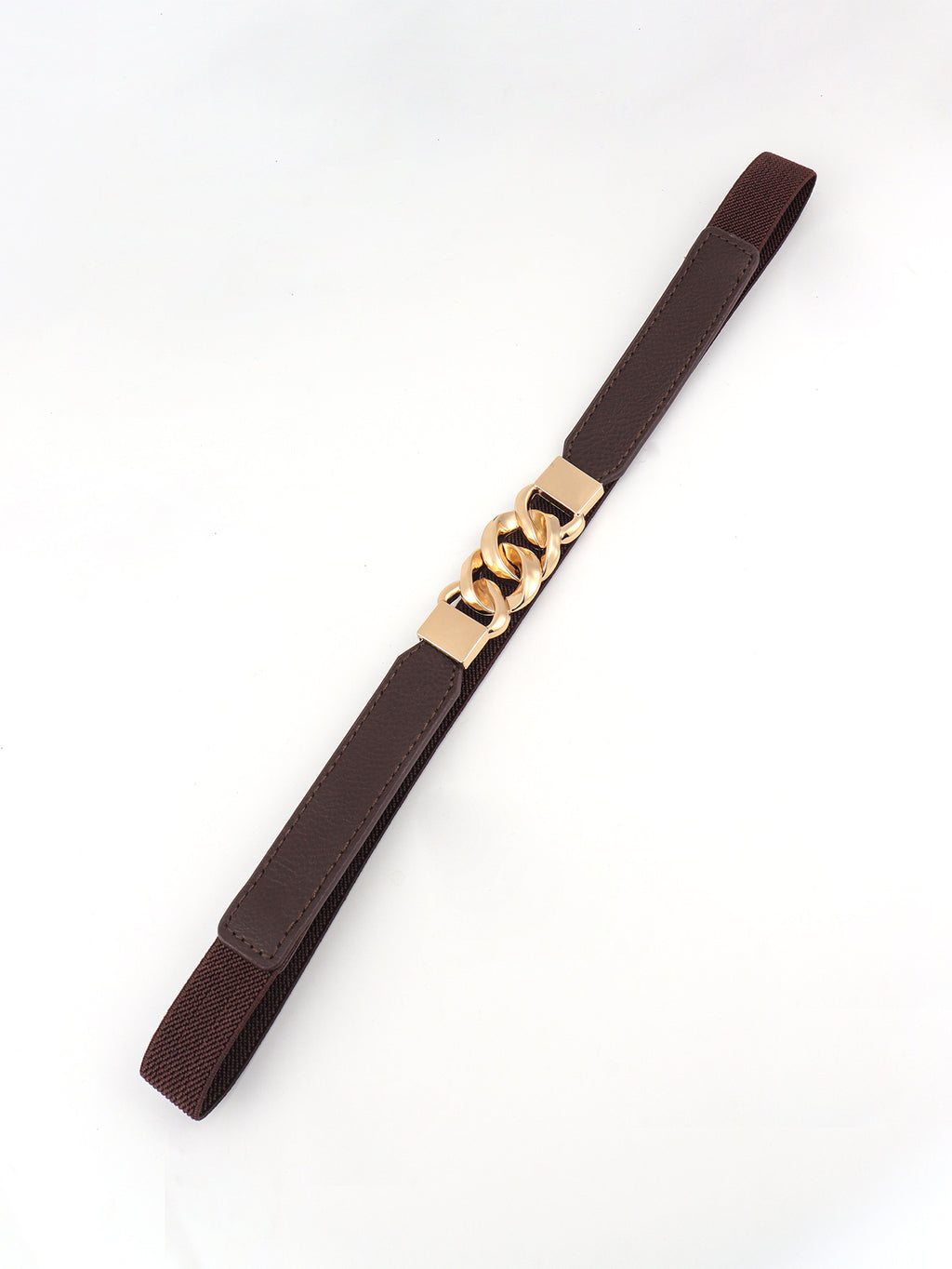 Buy Zinc Alloy Buckle Elastic PU Belt by Faz