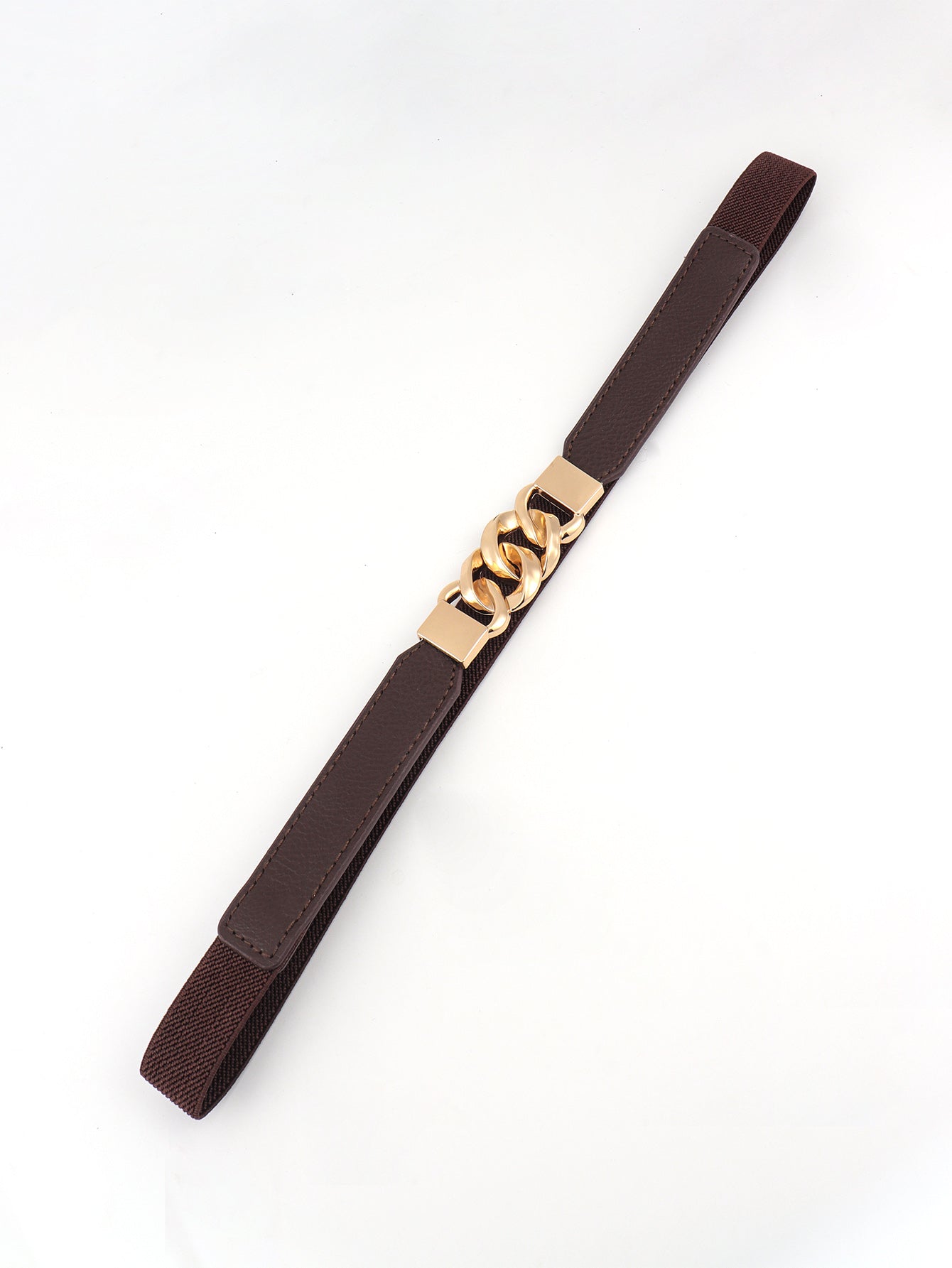 Buy Zinc Alloy Buckle Elastic PU Belt by Faz