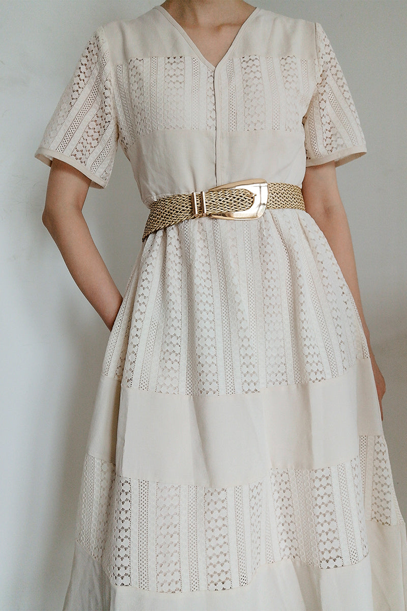 Buy Irregular Buckle Braid Belt by Faz