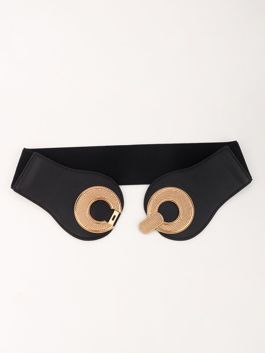 Buy Alloy Buckle Elastic PU Belt by Faz