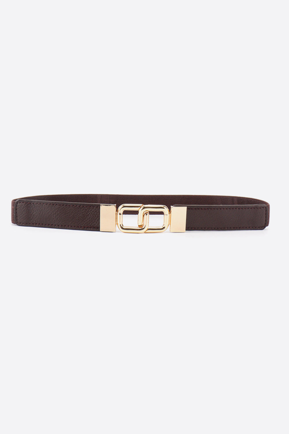 Buy Geometric Double Buckle Elastic Belt by Faz