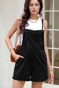 Buy Square Neck Denim Overalls with Pockets by Faz