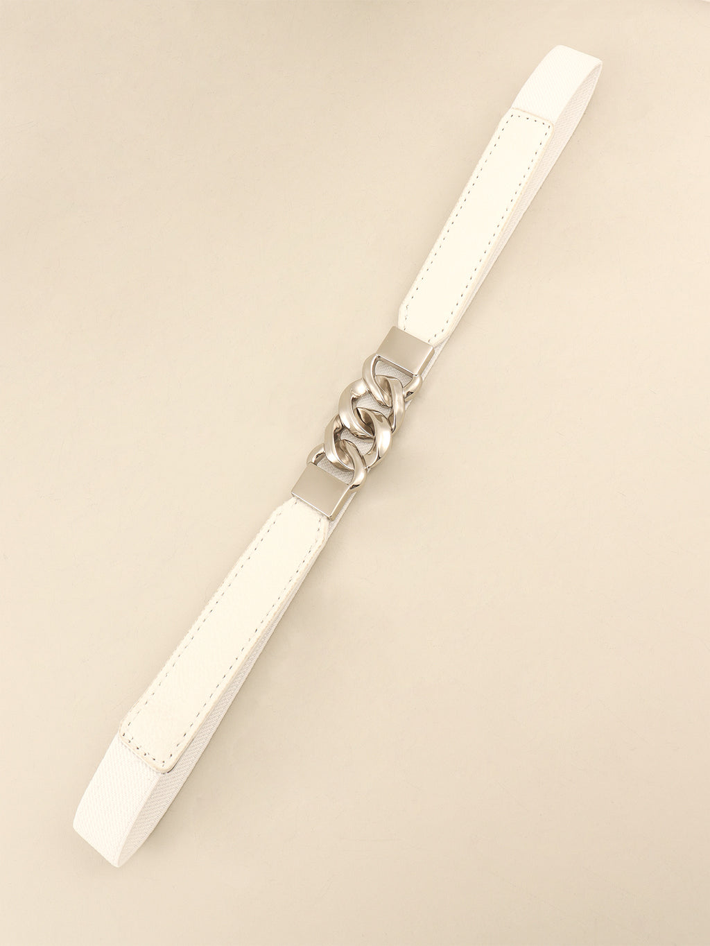 Buy Zinc Alloy Buckle Elastic PU Belt by Faz