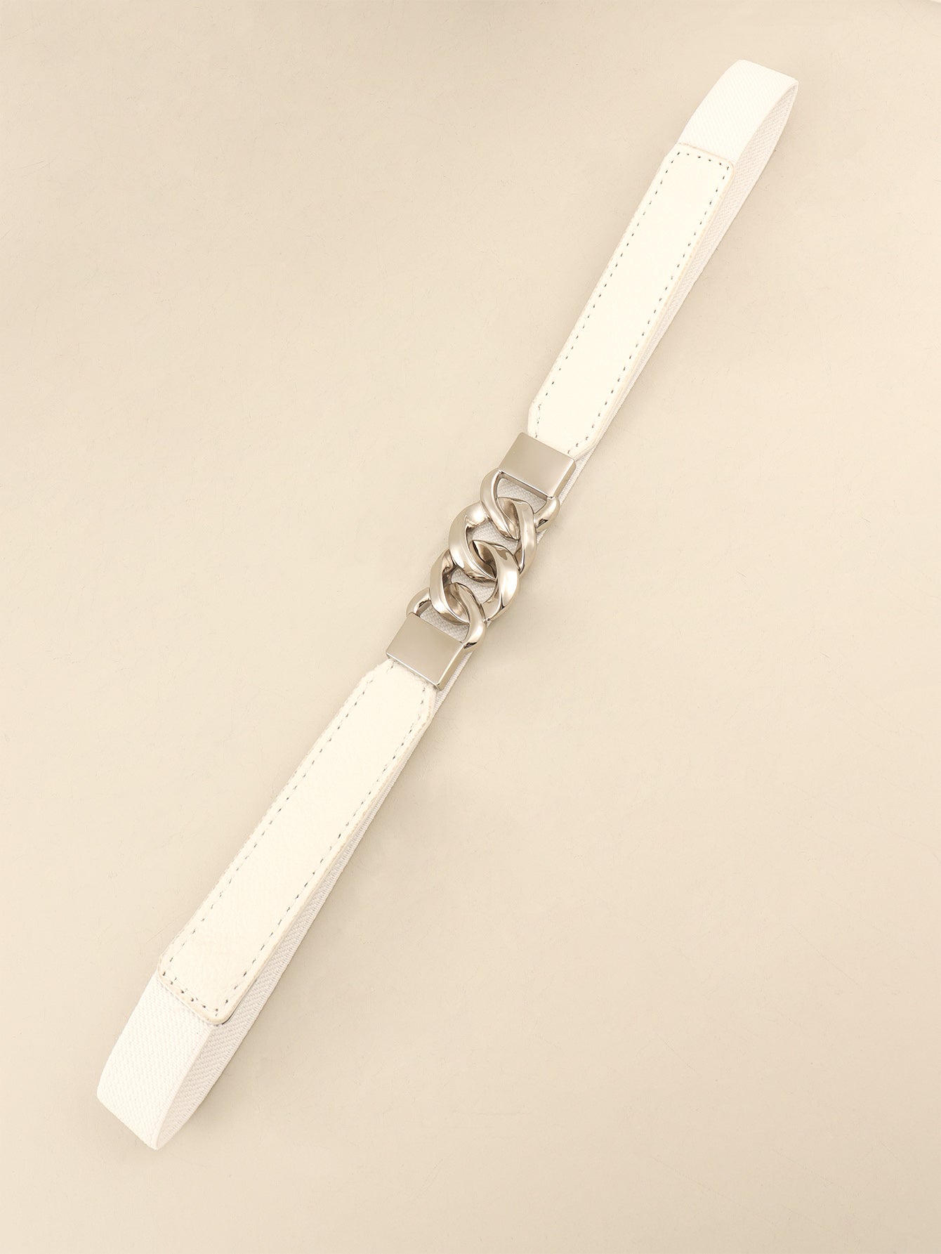 Buy Zinc Alloy Buckle Elastic PU Belt by Faz