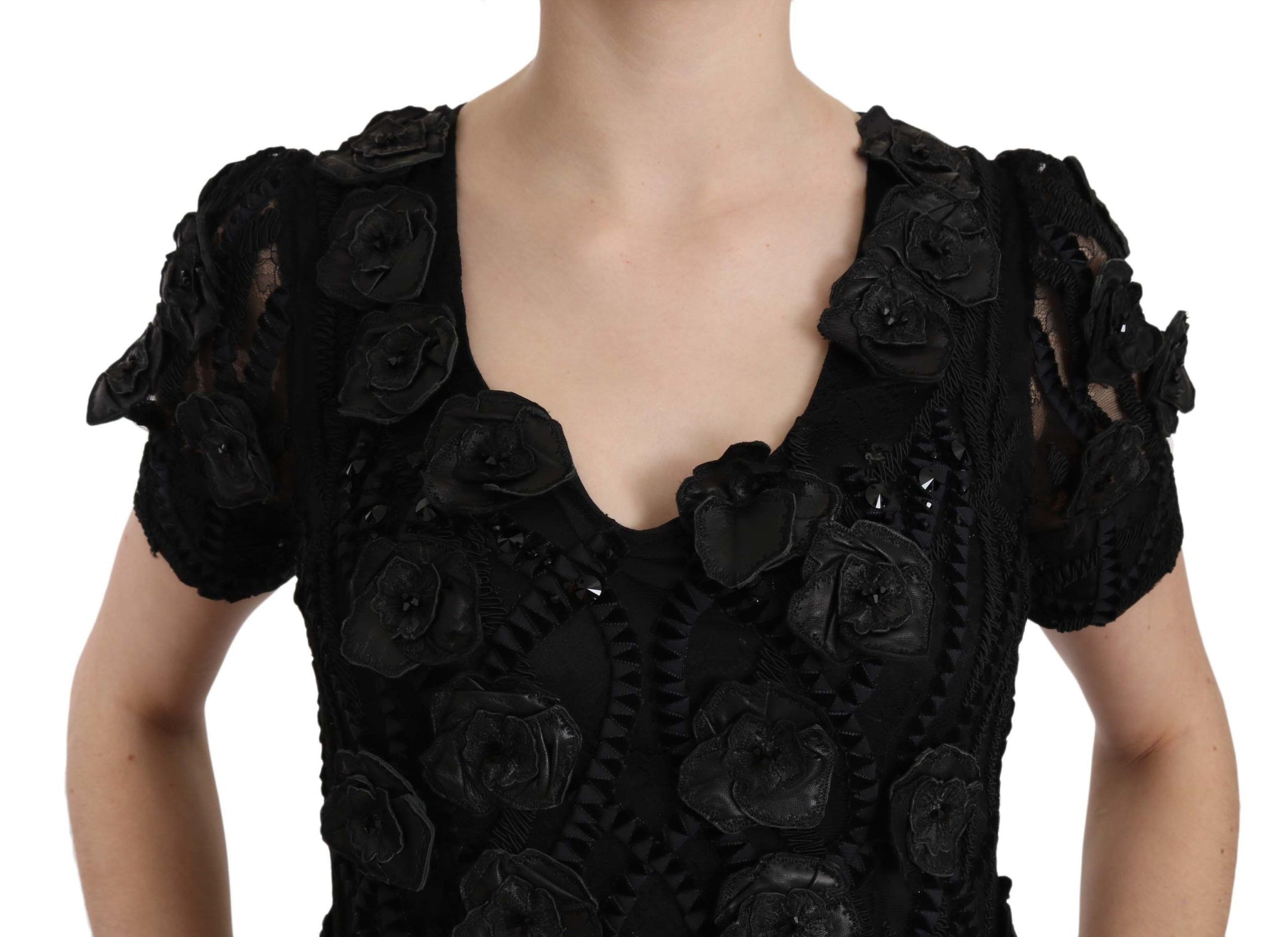 Buy Elegant Black Sheath Silk Dress by John Richmond