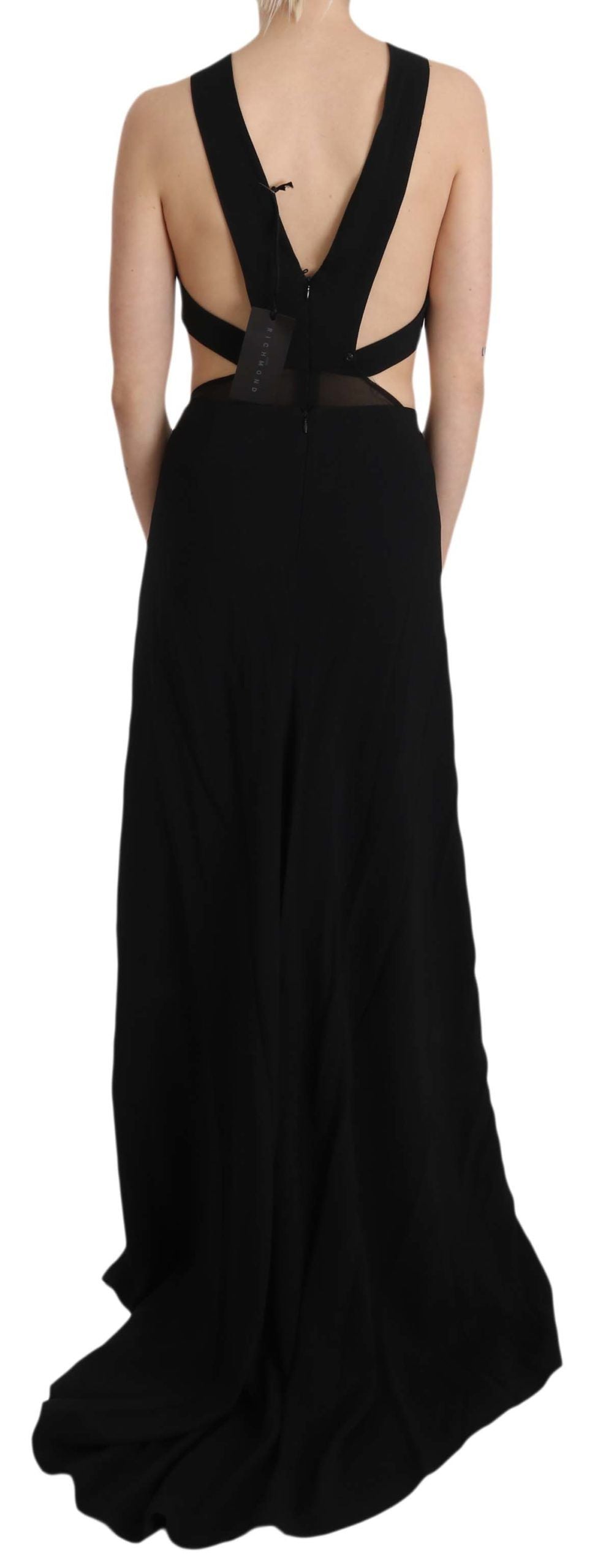 Buy Elegant Flare Maxi Evening Dress with Crystal Accents by John Richmond